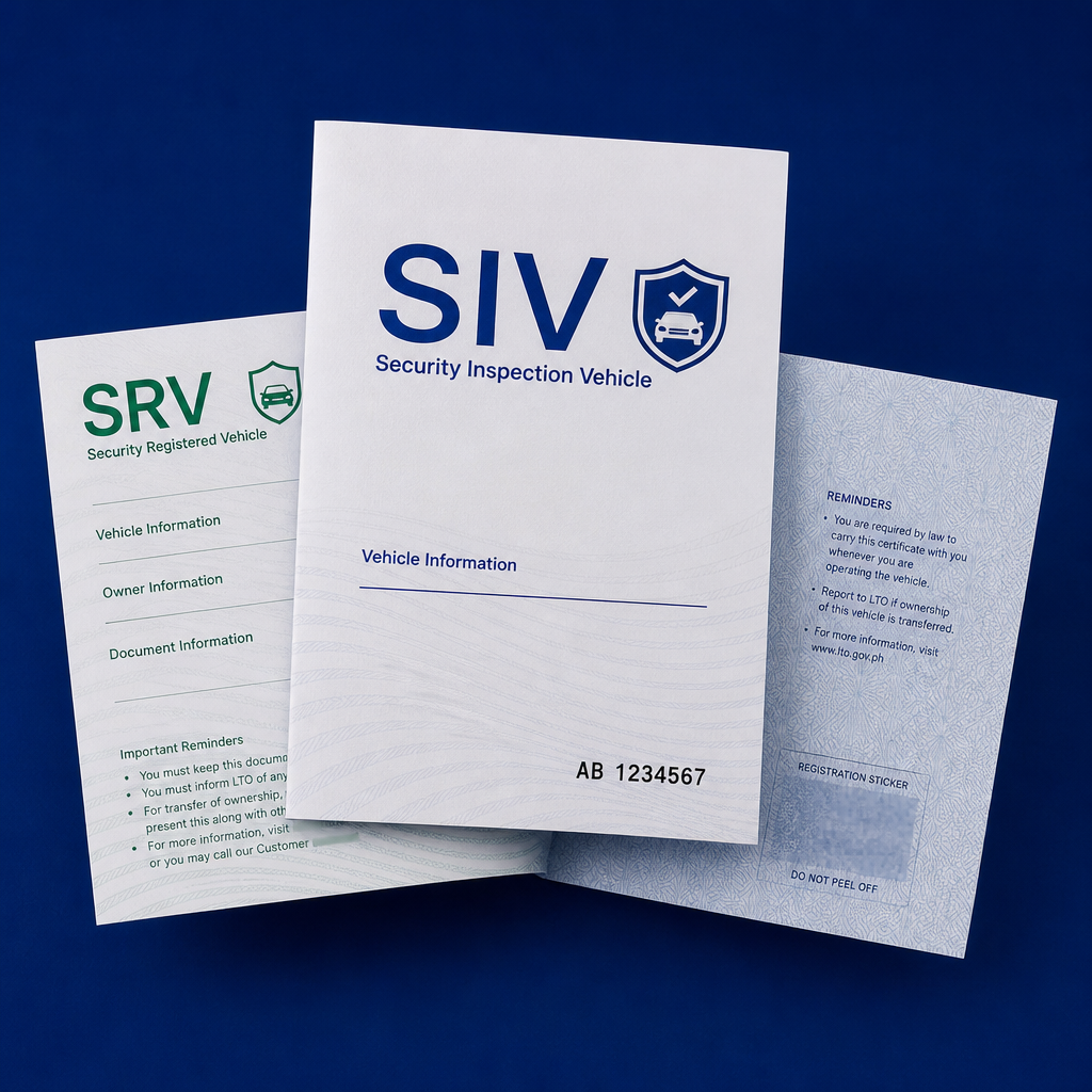 SIVs & SRVs Printing